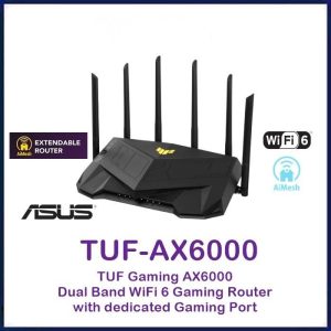 ASUS TUF-AX6000 TUF Gaming AX6000 Dual Band WiFi 6 Gaming Router