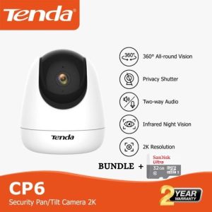 Tenda CP6 IP Cam 2K Security Pan/Tilt Indoor Camera