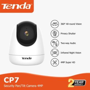 Tenda CP7 Security Pan/Tilt IP Camera 4MP 360 Wifi Smart Babycam 1440P